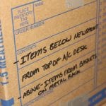 how to prepare items for storage,, label boxes correctly