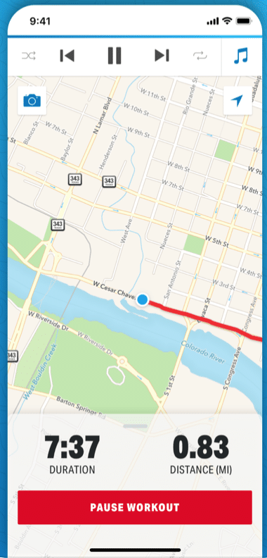 Map My Run app