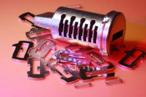 Disassembled cylinder lock